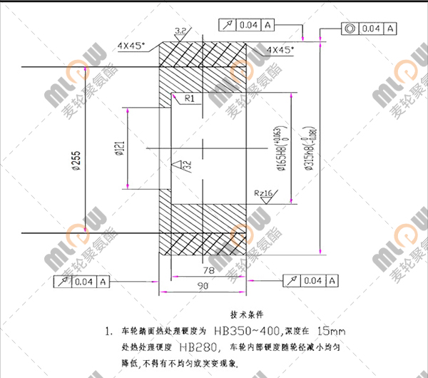 堆垛机巷道设备走轮图纸 堆垛机巷道设备走轮图纸