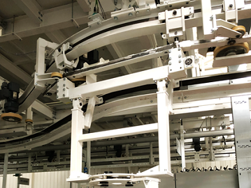 空中输送系统包胶轮