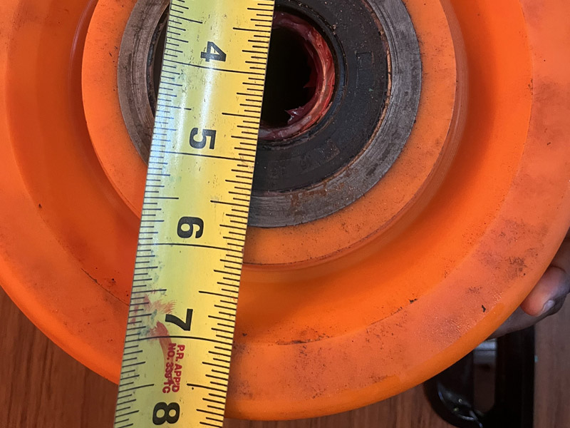 聚氨酯轴承轮测量