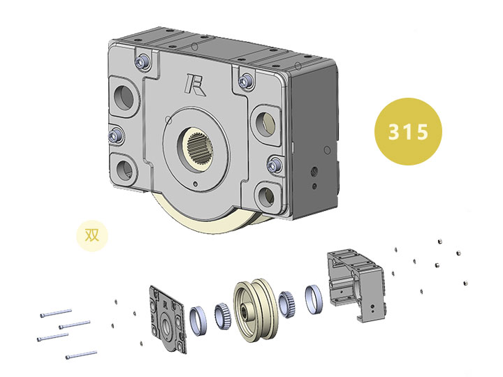 drs315双轮缘车轮箱